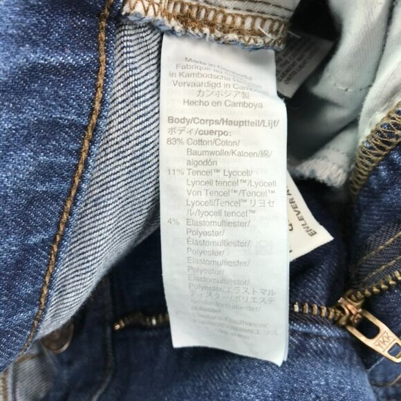 MADEWELL Womens Size 26 Medium Wash 9" Mid Rise Skinny Stretch Denim Jeans - Picture 9 of 16